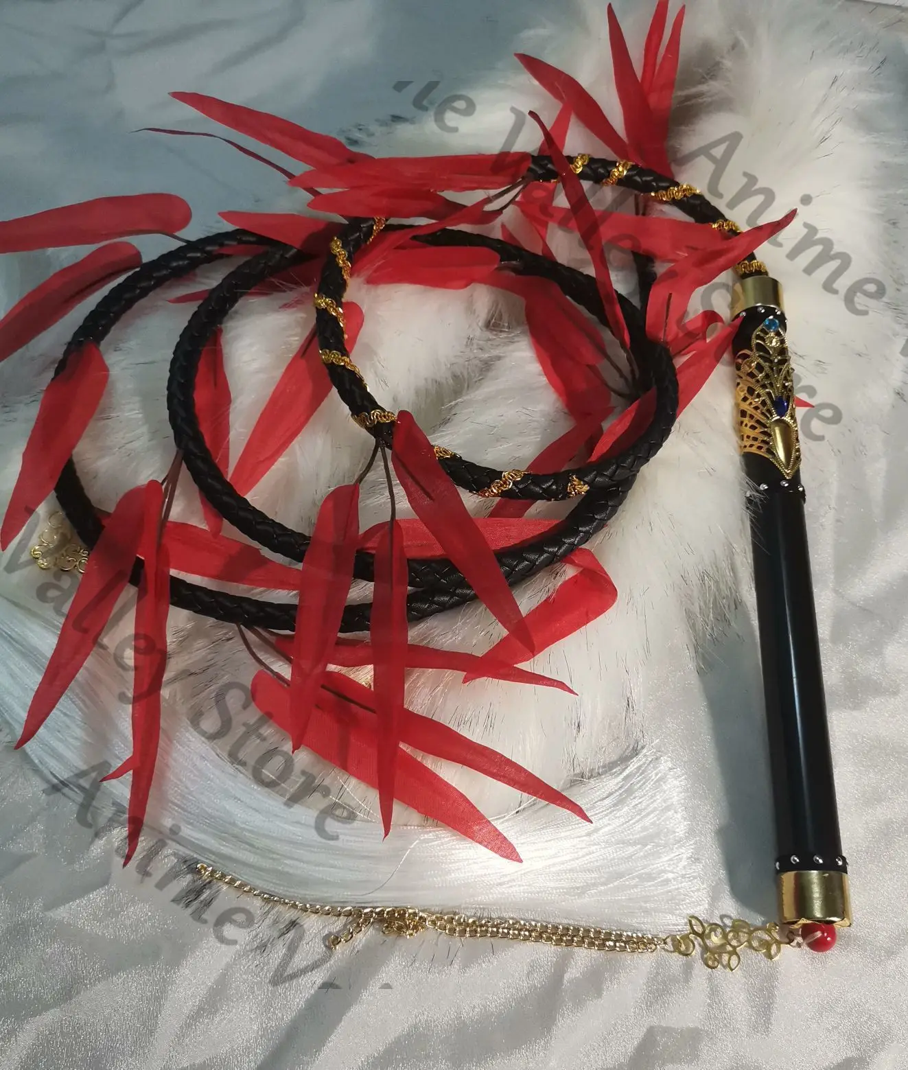 

Anime The Husky and His White Cat Shizun Chu Wanning Cosplay Prop Cartoon Whip Weaponry Props Non-launchable Armweapons Xmas