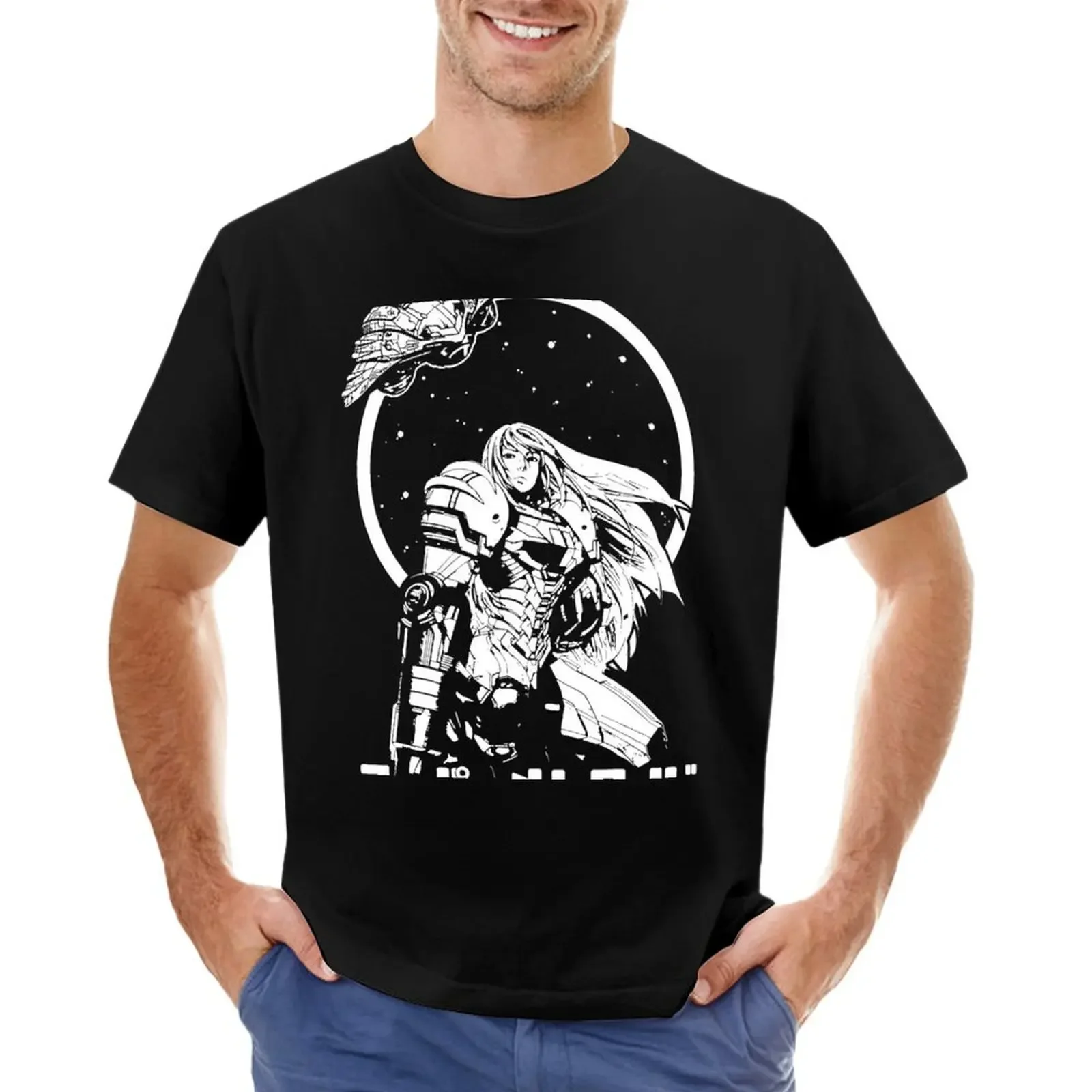 SAMUS ARAN T-shirt tees oversizeds aesthetic clothes tshirts for men