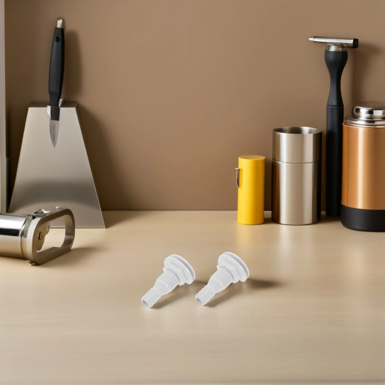 

4pcs Boat Drain Plug Kit: Marine-Grade Plastic Drainage Outlet For Yacht Garboard Hulls Scupper Deck Replacement Marine Drain