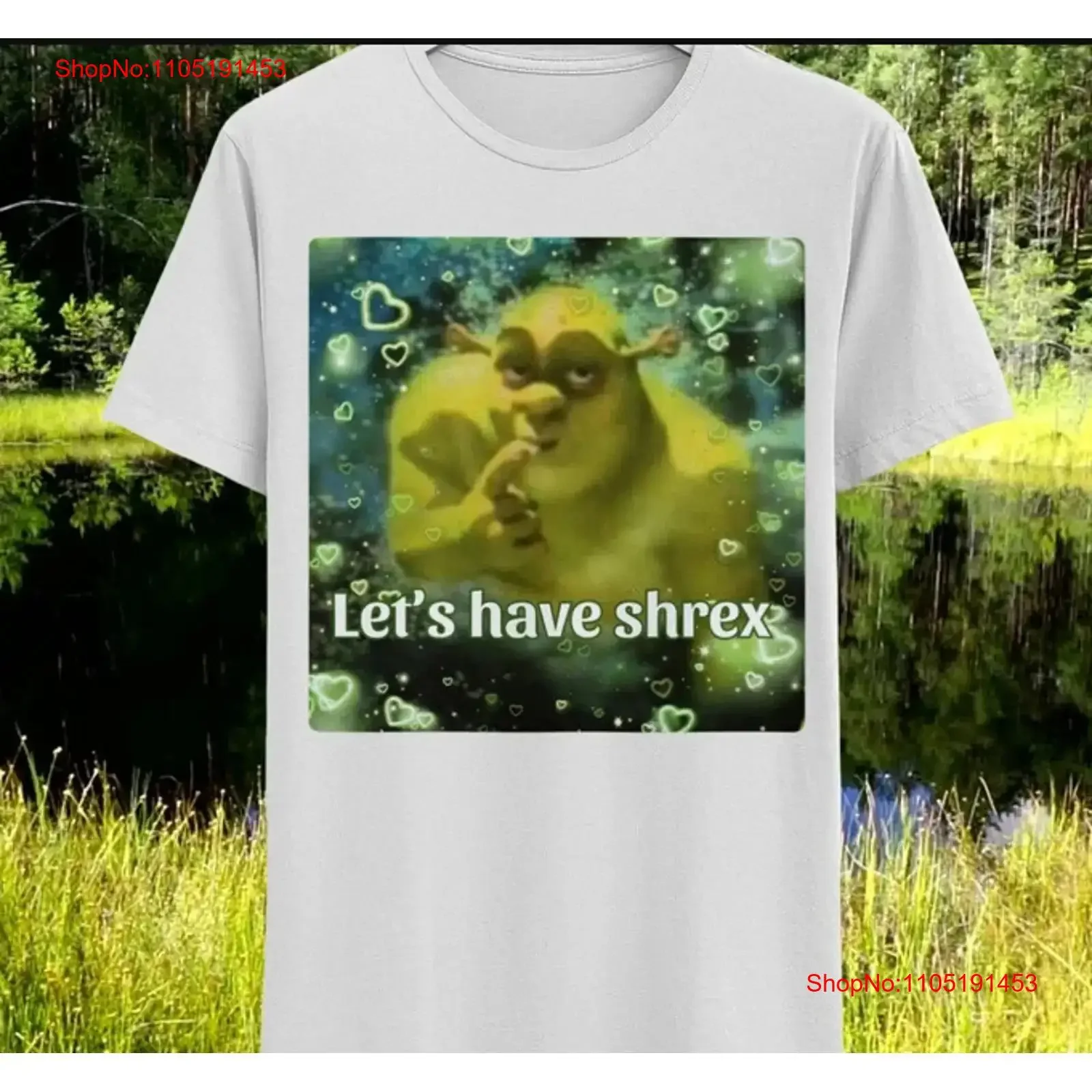 

Let's Have Shrex Ironic MEME T shirt size S 5XL vintage Washed homme Slightly Breathable Top For Everyday Wear designer clothes