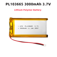 Heltec 3.7V Lipo Battery 3000Mah PL103665 Lithium Battery Li Polymer Batteries for T114 V2 LoRa 32 V3 Dev-board LoRa Node 1Pc