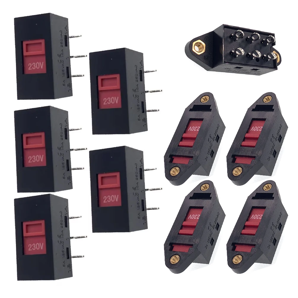 10PCS PBS-110 6Pin/3Pin 115V-230V AC Schiebeschalter Spannungsübertragung Kippschalter für Netzteil Schaltung Bedienfeld