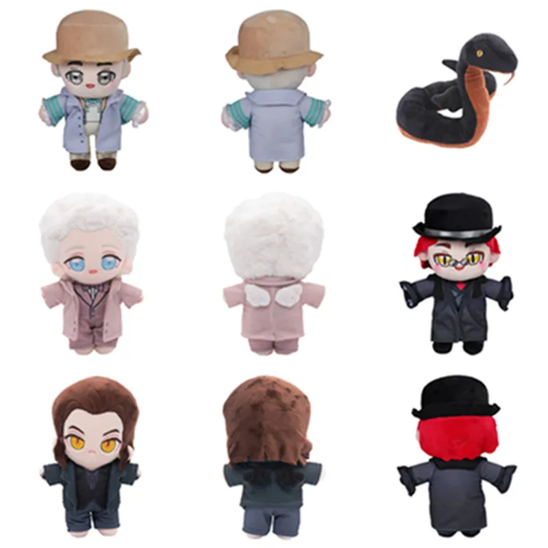 Cartoon Devil Crowley Cosplay Plush Angle Aziraphale Roleplay Adult Kids Good TV Omens Stuffed Mascot Xmas Birthday Gifts