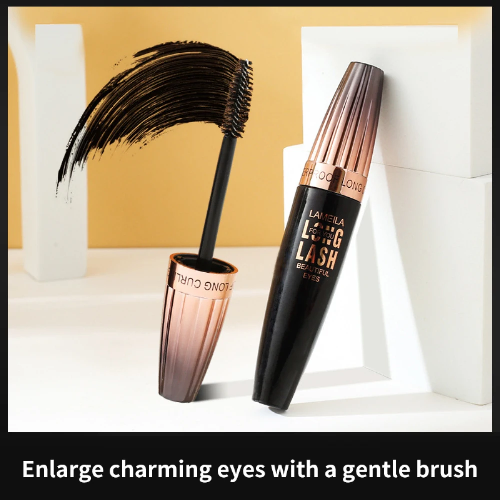 1pc schwarze Mascara wasserdichte schweiß feste Wimpern verlängerung dauerhafte nicht blühende Mascara, die natürliche Wimpern kosmetik verlängert