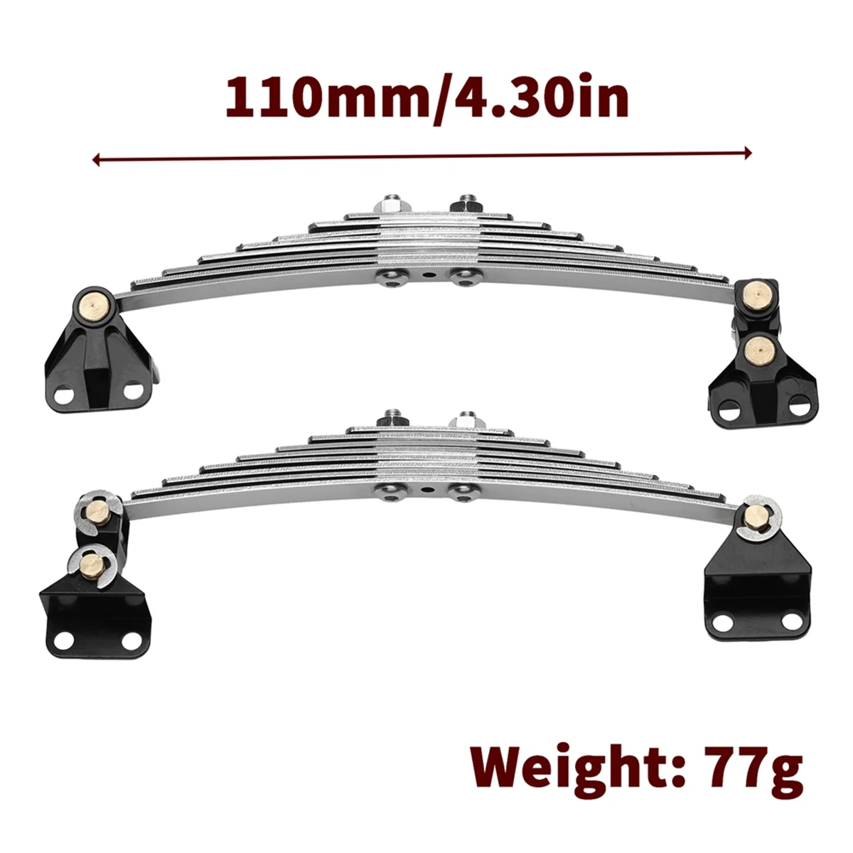 1 Pair Front Suspension Steel Leaf Spring for 1/14 Tamiya Tractor Trailer Truck RC Car Upgrade Parts,B