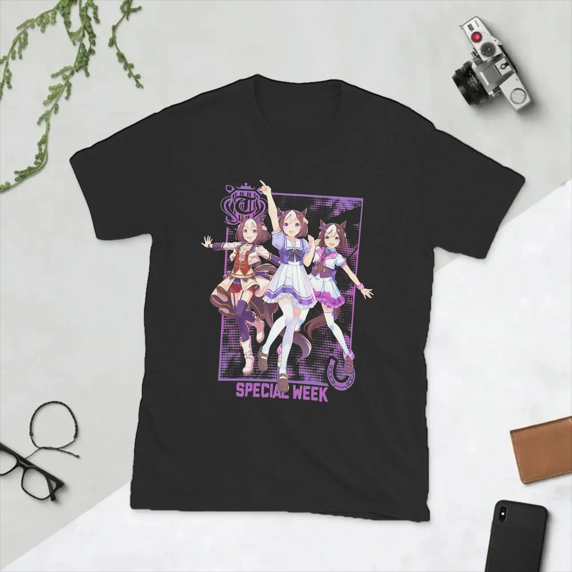 Special Week Uma Musume Men T Shirts  Funny Tee Shirt Short Sleeve Crew Neck T-Shirt Cotton New Arrival Clothing