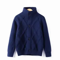 Pull Jacquard Tissé à Col en V pour Garçon, Cardigan Solide, Garde au Chaud, pour Enfant de 2 à 10 Ans, Nouvelle Collection Printemps Automne 2023