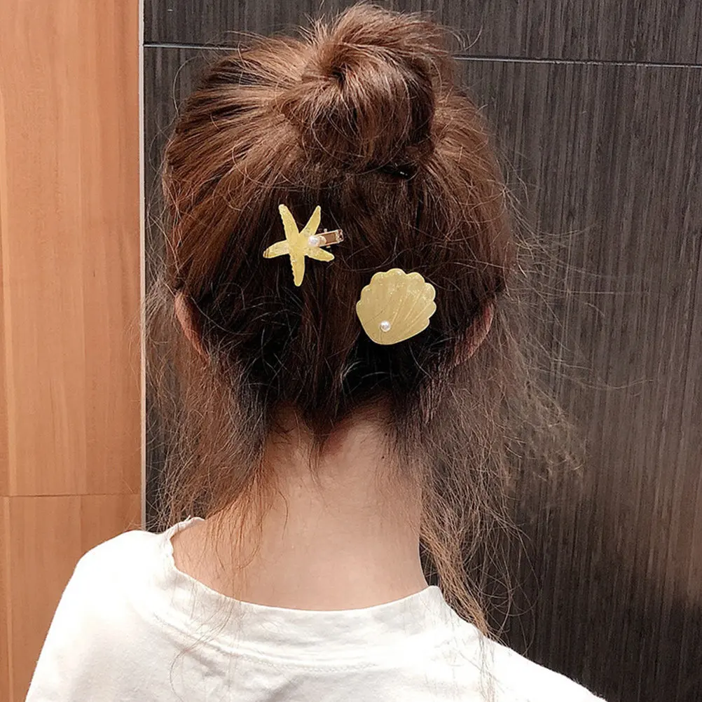 

Набор из 8 заколок для челки в виде ярких ракушек, аксессуары для волос в стиле русалки для девочек, для дня рождения, свадьбы, повседневной укладки