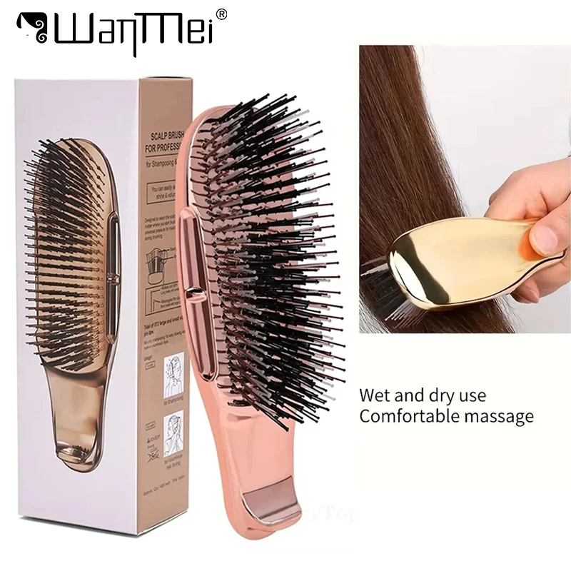 

1 шт. портативная гальваническая расческа, мягкая расческа для массажа кожи головы, высококлассная волшебная завязка, гладкие инструменты для укладки волос, салон