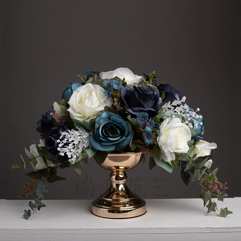 

Vase simulation flower art set Home model room Soft decoration jewelry Fake dried flower ornament Set table