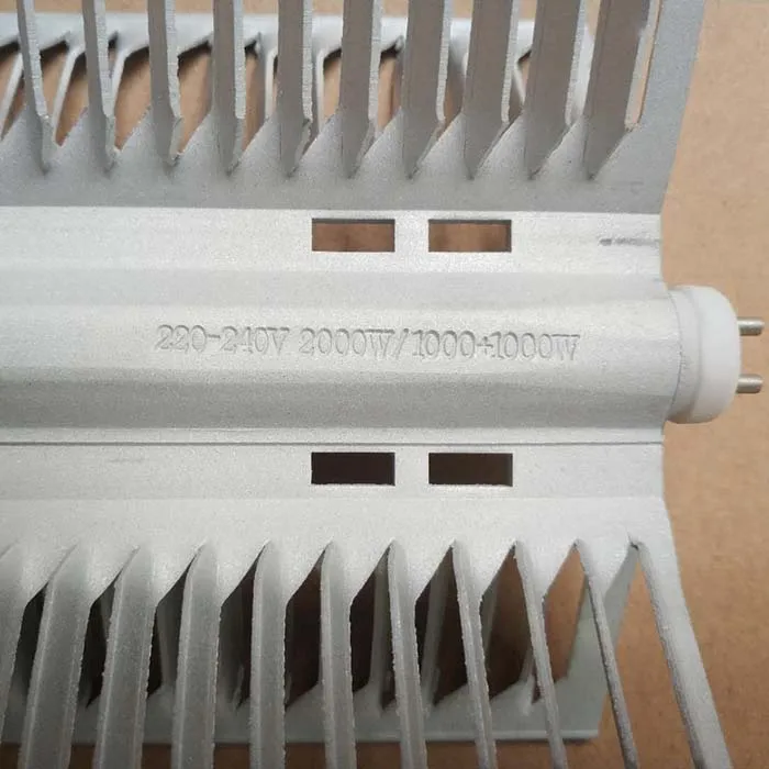 625mm230V2KW92 wing shaped aluminum finned tube heater baseboard RX integrated heating element