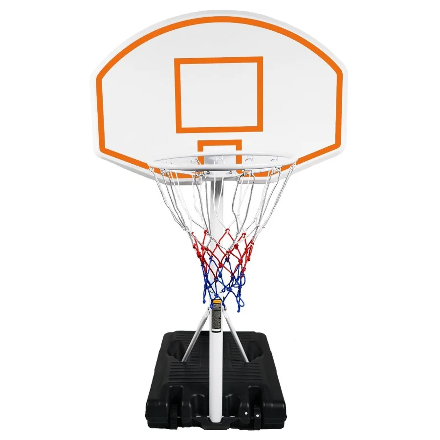 

Poolside Basketball Hoop Portable Swimming Pool Basketball System Height Adjustable 3.1ft4.7ft with 36 Backboard for Indoor Out