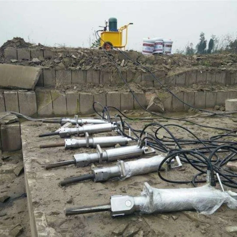 Integrated Powerful Manual  Hydraulic Wedge Piston Hard Rock Splitter  Sale