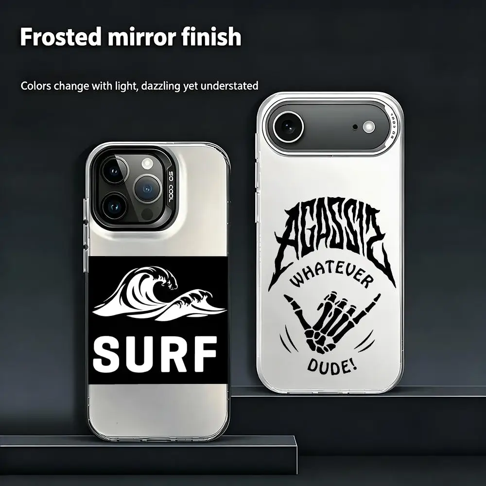 Funda para Teléfono Marca D-Dakine, Colorida, Rígida, Mate, Resistente a Impactos para iPhone 13/14/15/16/17 Pro Max