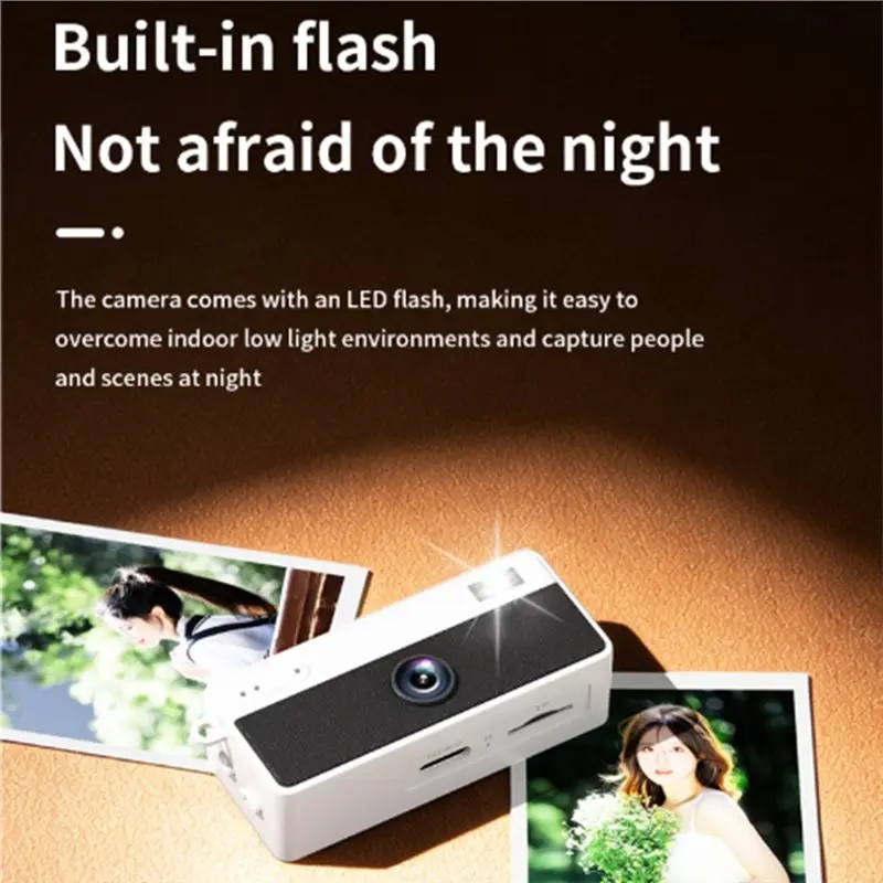 【PHONE ACCESSORY】M1 Mini Digital Camera HD For Portable Point Video Recorder Necklace Style CCD Retro Design No Memory Card