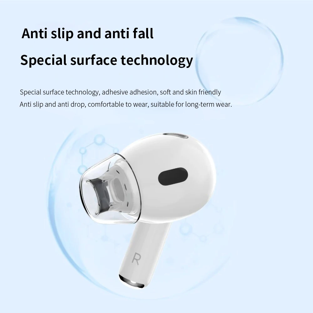 Latex Ear Tips for Apple Airpods Pro 2 Eartips TWS Earbuds Tips 2nd generation Anti-Slip Avoid Falling Off Anti-allergy AR700+