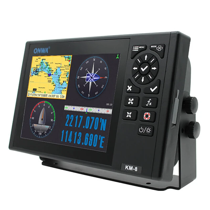 

KM-8 ONWA 8-inch Marine GPS Chart Plotter Multi Function Display Supports Expanded Features