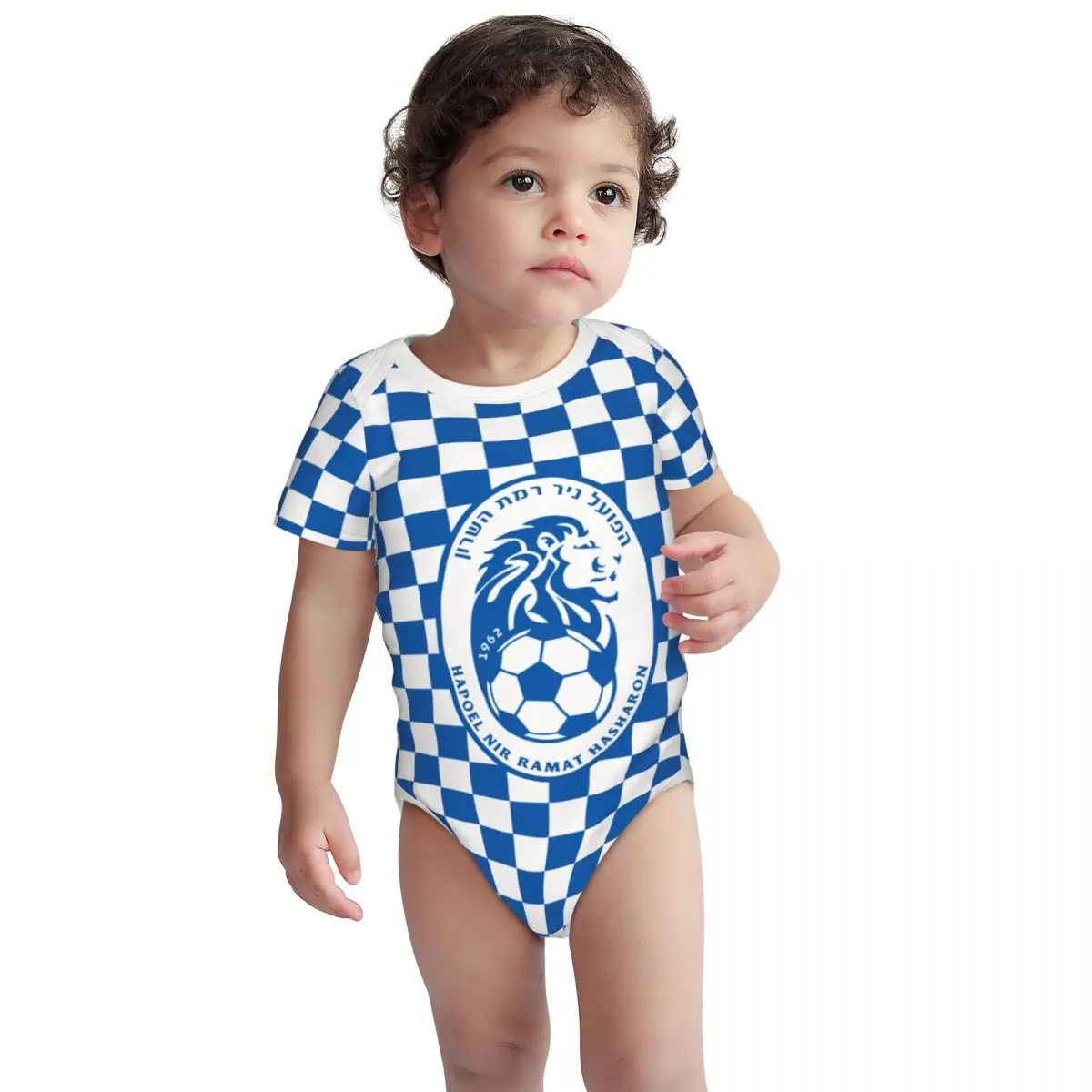 

Israel Hapoel Nir Ramat HaSharon Fc Pure Cotton Short Sleeve Onesies Bodysuits Baby Romper