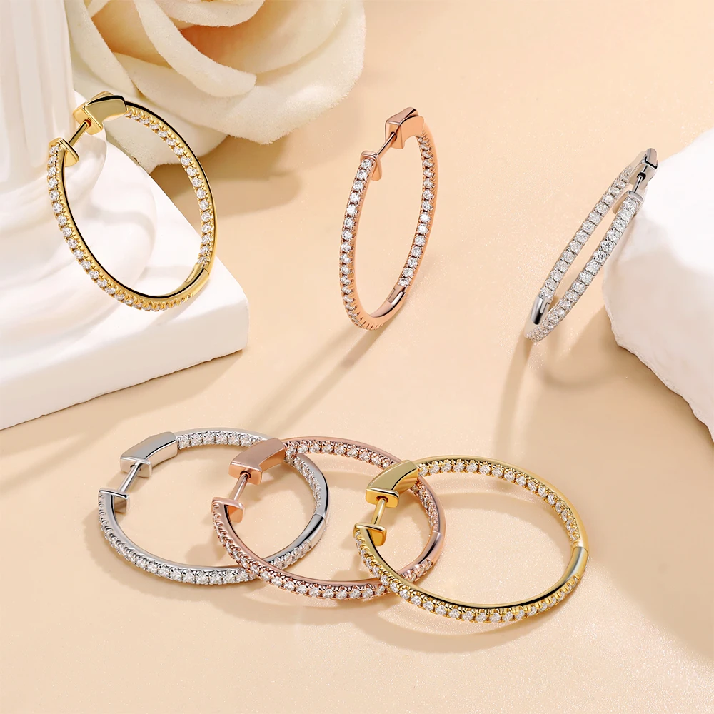 LinkerLove 로즈 골드 30/50mm Moiss - Statement Earrings Oversized 리뷰 및 가격