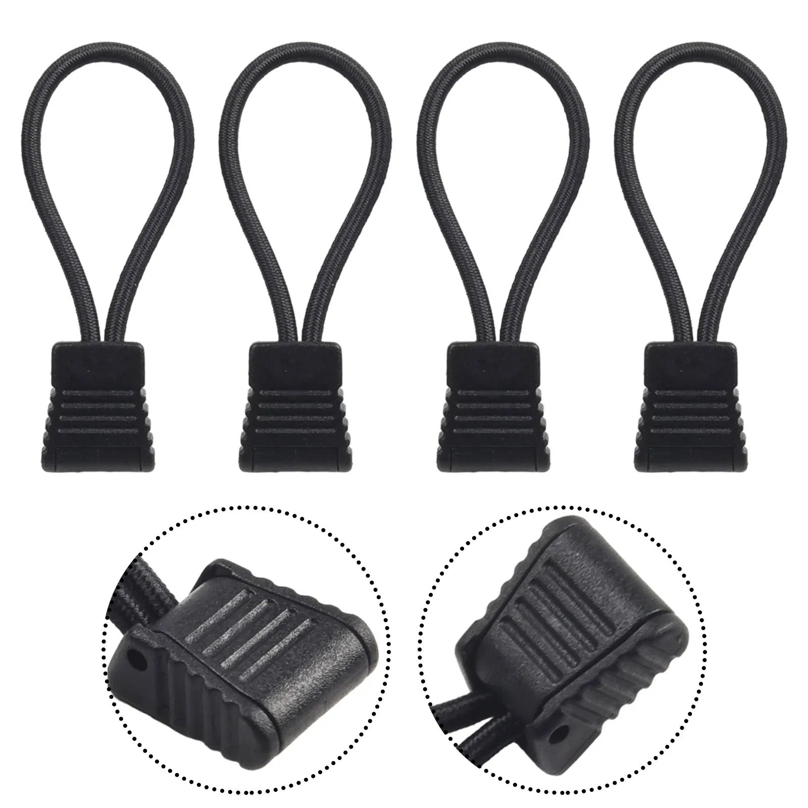 Hot Sale Hose Clip Scuba Diving Fixed Rope Fixed Tie Parts Tap 4pcs 4x/Set Elastic Rope+plastic Retainer Holder