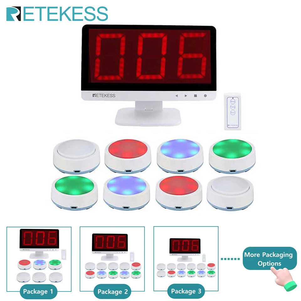 

Retekess Game Answer Buzzer TM101 Educational Answer Buzzer For Games Quiz Buzzer System For Class Competition Family Game Night