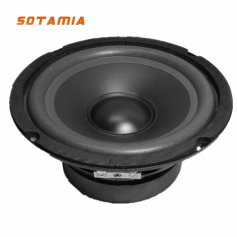 SOTAMIA 1pcs 6-inch Positive Side Full-range Subwoofer Audio Home Fever 8 Ohm 60W Speaker UnitPortable Speaker Audio