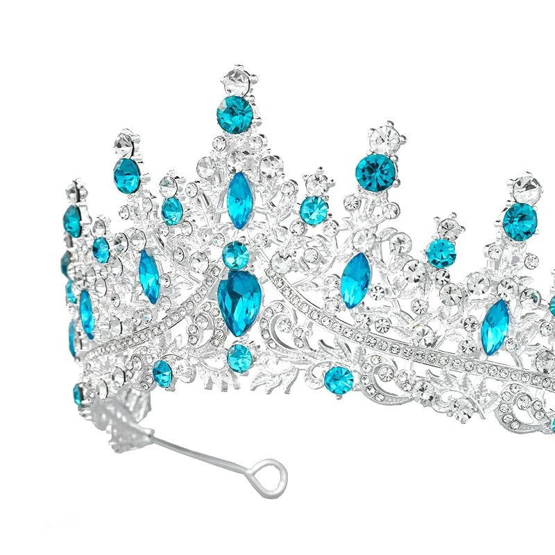 Bridal Tiara Rhinestone Crystal Headpiece Wedding Dress Accessories Crown Hair Ornament for Bridal/Birthday/Banquet/Party