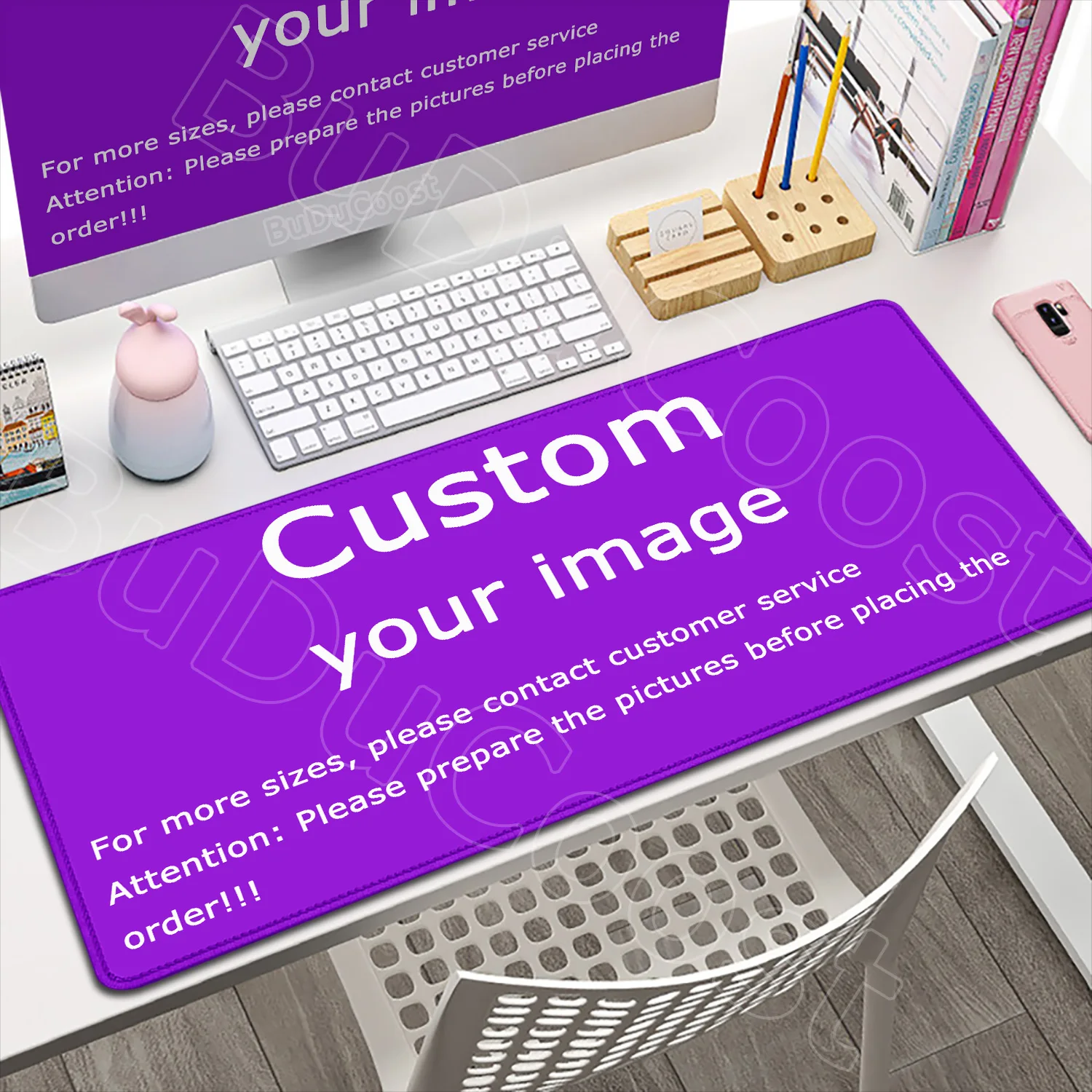 

Tablet Keyboard Custom Desk Mat Playmat Mousepad Laptop Gaming PC Mouse Pad Non-Slip Natural Rubber Carpet Square DIY Mice Pads
