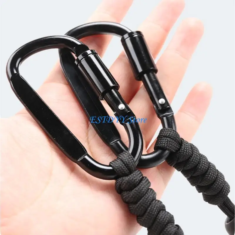 

G6DE Water Bottle Lanyard With Hook Anti-loss Rope Backpacks Hanging Buckles Enduring