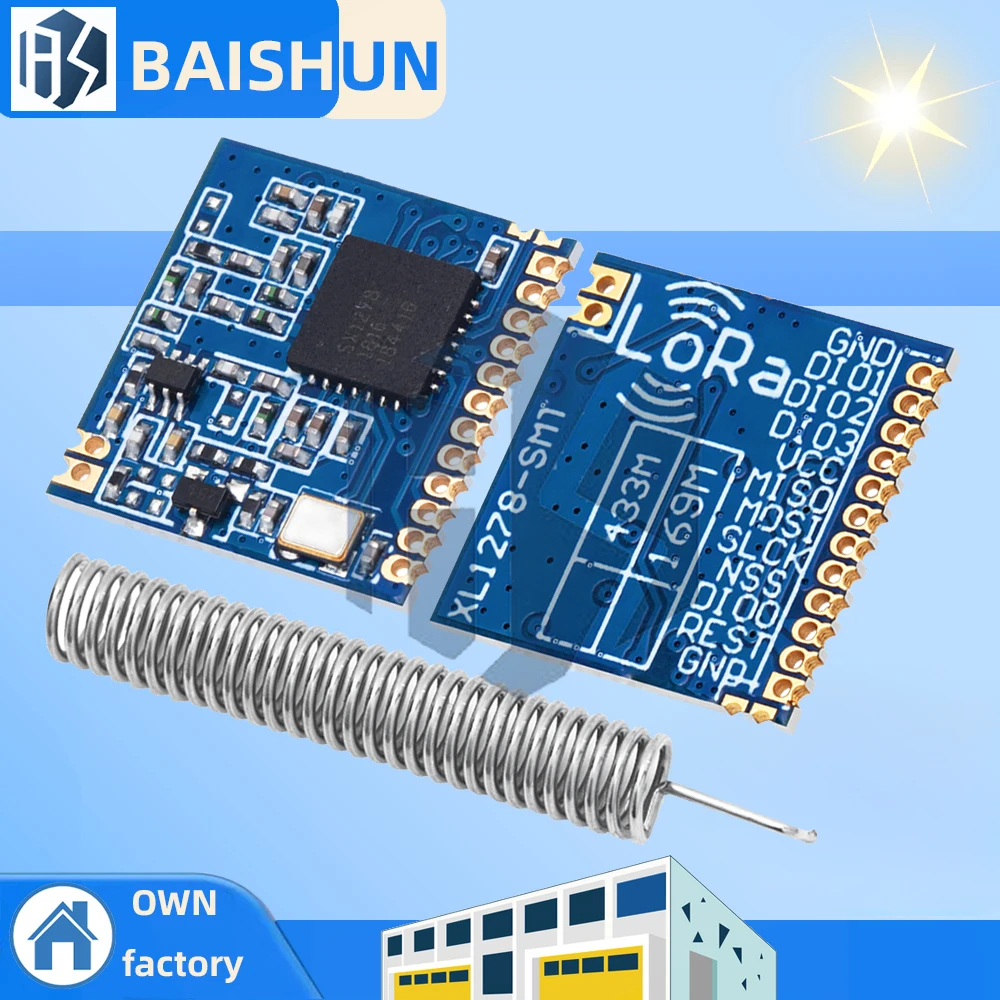 

Модуль RF LoRa SX1278 чип PM1280 Приемник и передатчик на большие расстояния SPI LORA IOT + 2 шт. Антенна 433 МГц