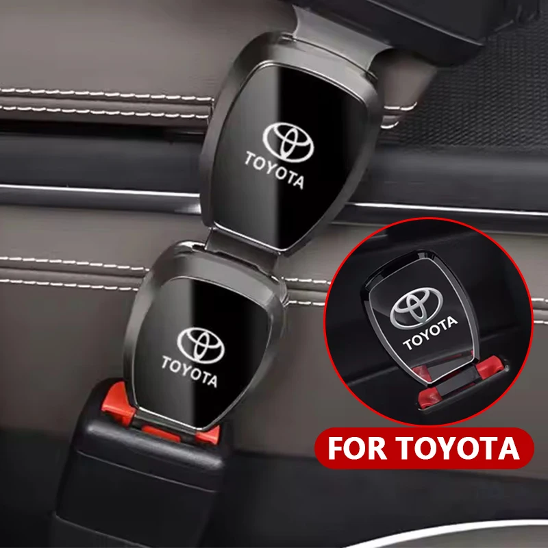 لتويوتا كورولا Rav4 أوريس كامري يارس بريوس برادو CHR مقعد السيارة حزام المشبك موسع حزام الأمان مشبك حزام مقعد السيارة موسع #2