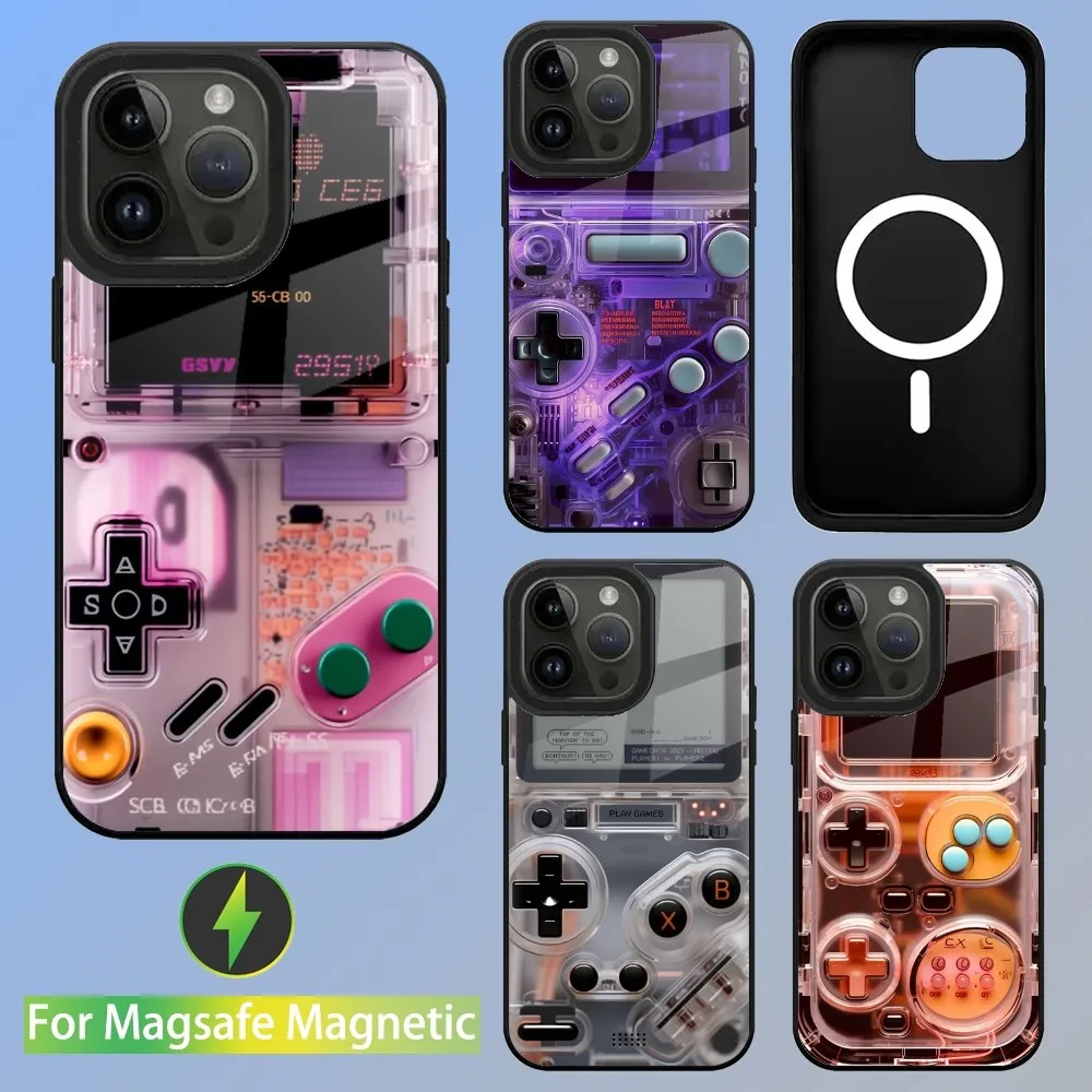 Retro G-Game consoles b-boys Phone Case For iPhone 16,15,14,13,12,11,Plus,Pro,Max Mini Magsafe Magnetic Wireless Charging