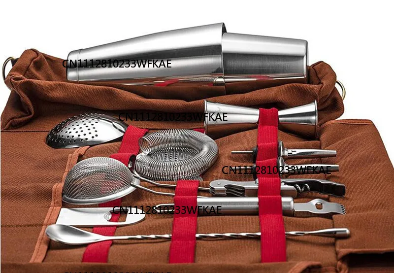 New Bartending Kit Multifunctional Bartending Kit Outdoor Portable Shoulder Bag Travel Bartender Kit