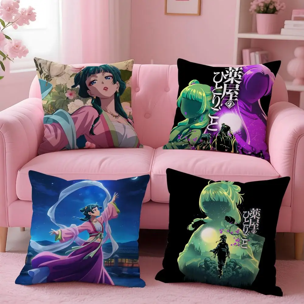 Anime Healing The A-Apothecary D-Diaries Cushion Cover Pillow Case Soft Skin Friendly Fabric Comfort & Concealed Zipper