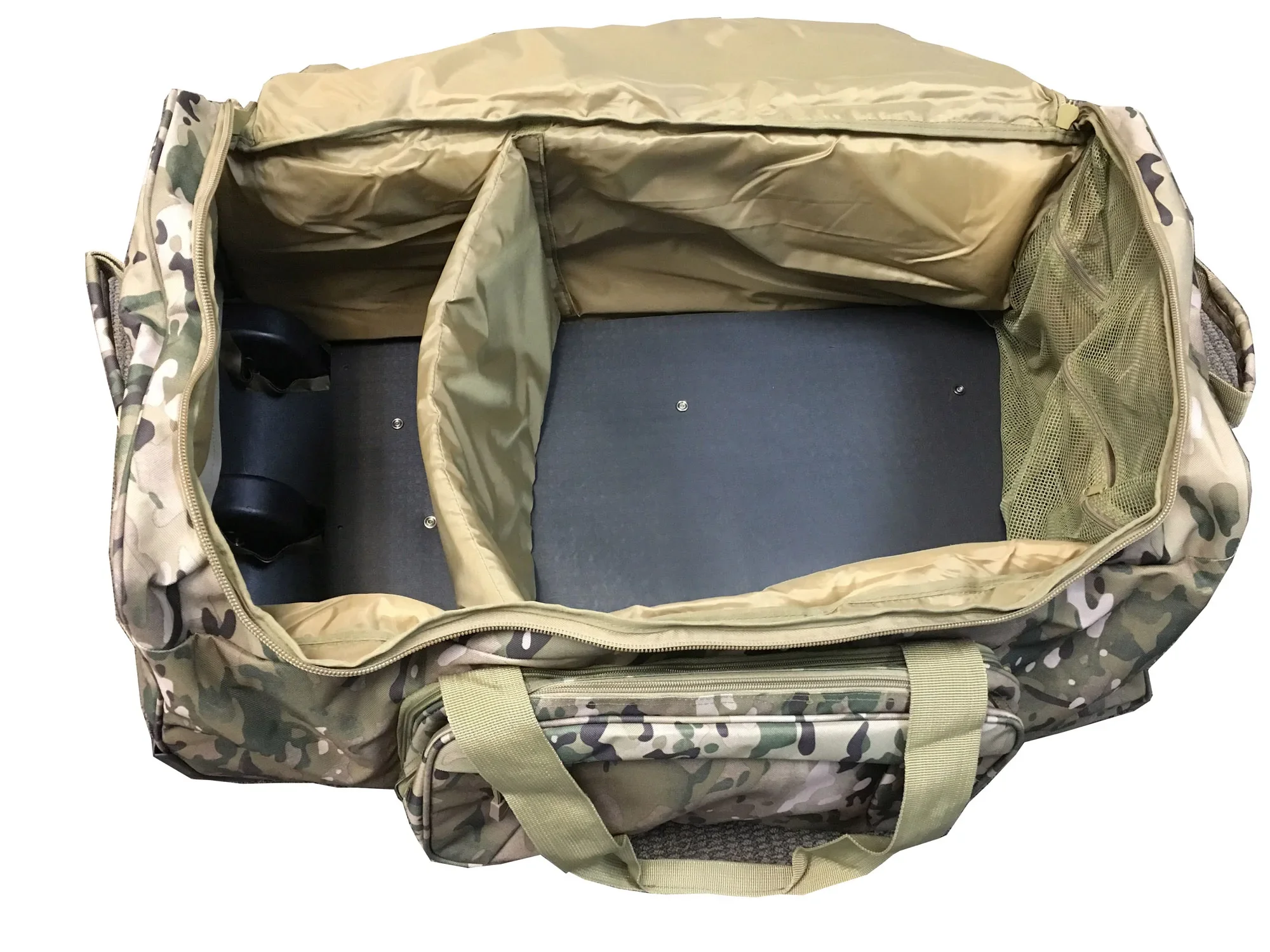 Rolling Deployment Suitcase Duffel Bag Tactical Travel Bag Durable Portable Wheel Trolley Bag