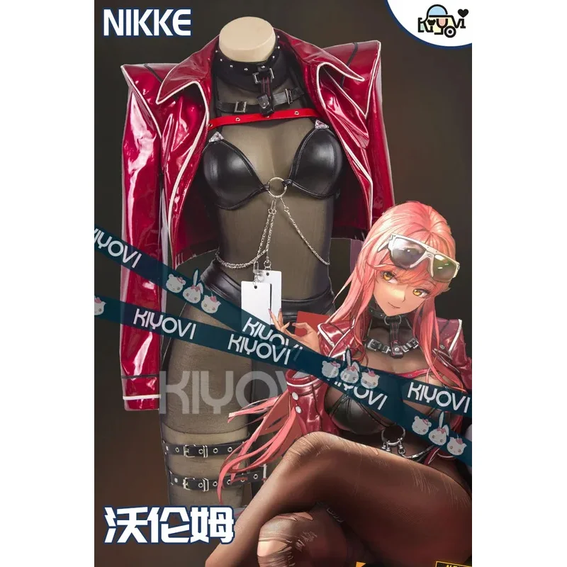 Game Nikke The Goddess of Victory Volume Cosplay Costume Sexy Leather Jacket Punk Style Outfit Shoes Halloween Carnival Partys;3