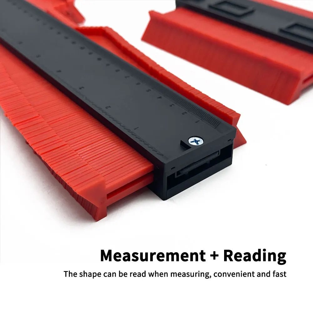 Ultimate Contour Measuring Instrument, Multifunctional Plastic Ruler, Suitable for Woodworking Measurement