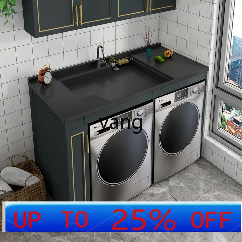 

LMMBalcony Double Machine Washing Sink with Washboard