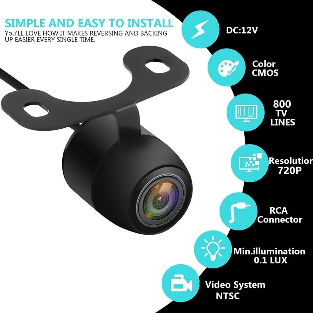 

170 Degree Camera Cmos Car Rear / Front / Side View Reversing Camera Waterproof Car Rear Back Pull Camera