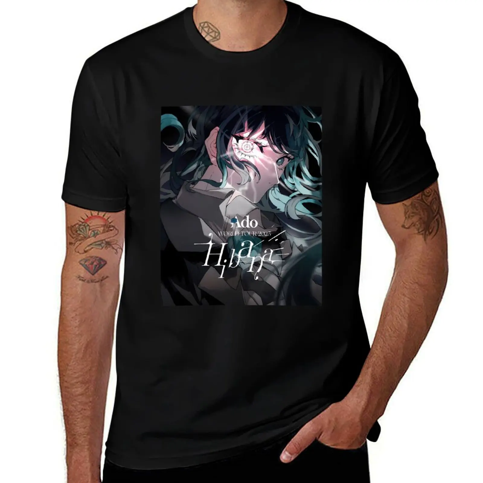 

A.d.o World Tour 2025 Hibana T-Shirt croswit shirt man plain Funny t-shirt summer tops clothing for men
