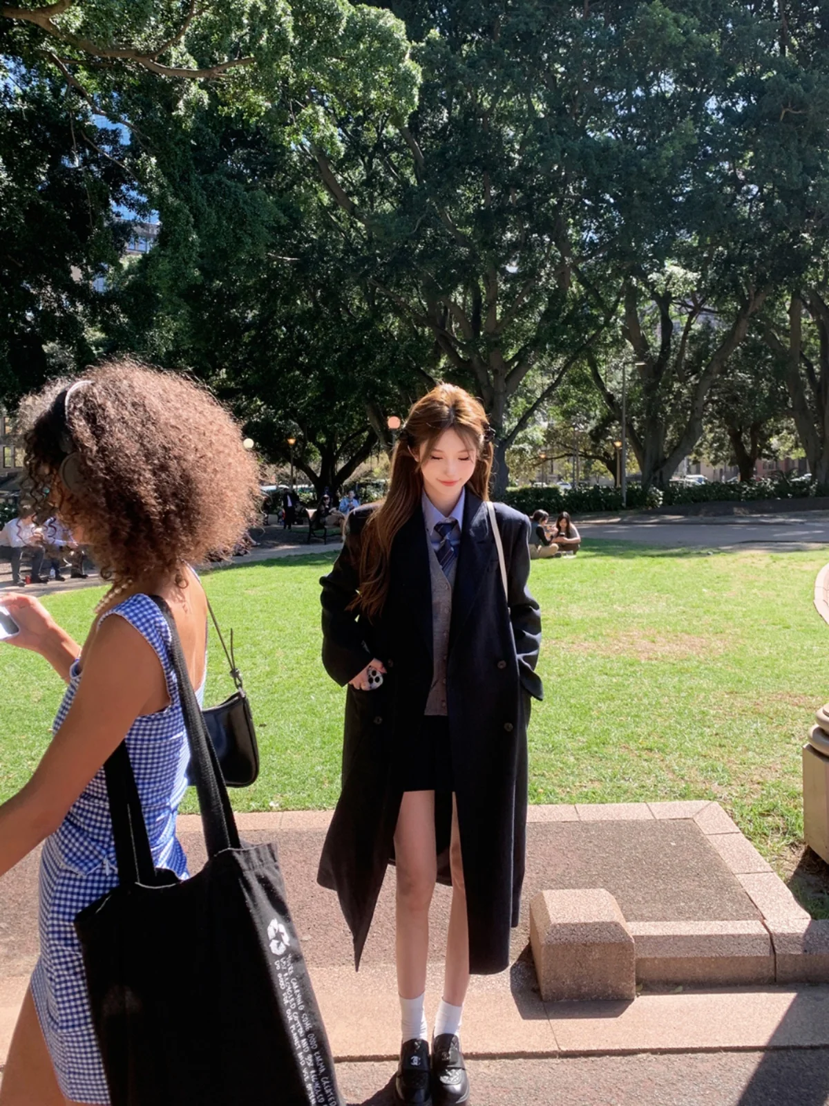 

Женское осеннее пальто JMOP Seoul Magazine, удлиненное, высококачественное, в стиле делового костюма, для повседневной носки, из полиэстера...