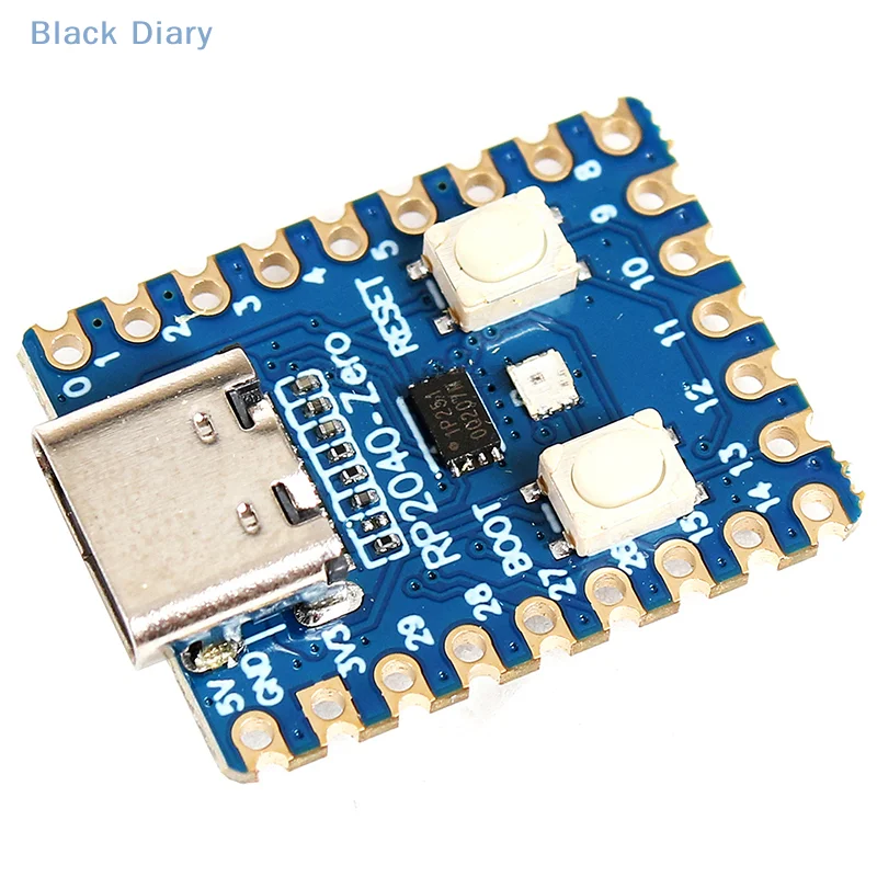 RP2040-Zero Raspberry Pi Мини-микроконтроллер PICO Модуль макетной платы RP2040 Двухъядерный процессор Cortex M0 + 2 МБ Flash