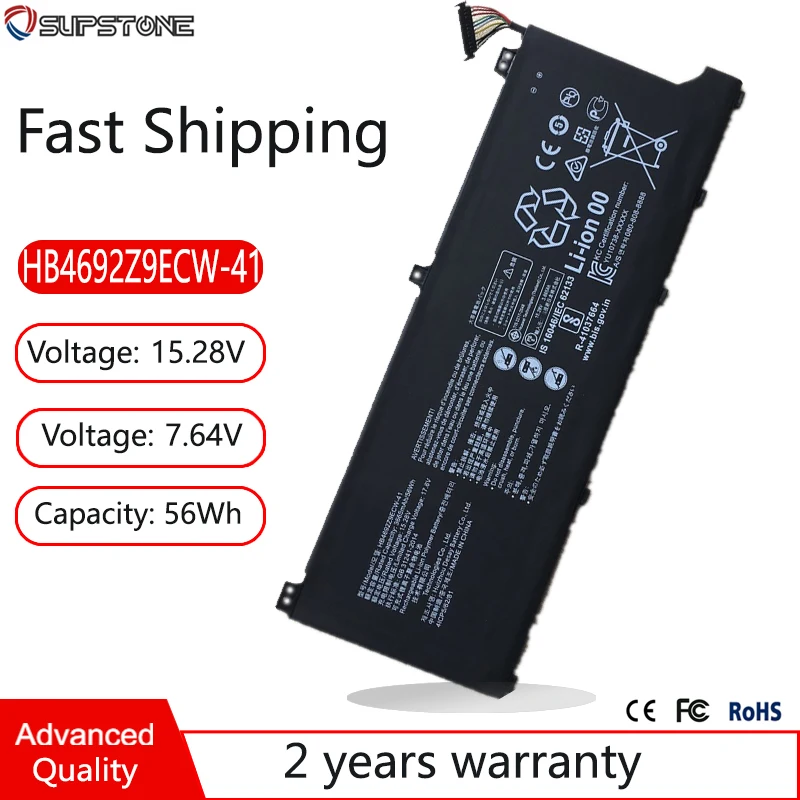 Bateria do Portátil para Huawei Livro de Mate Hb4692z9ecw41 D1453010tvs Magicbook 14 Hb4692z9ecw22a Nbb-wah9p Nbl-waq9h Wfh9 Wfq9 Wai9