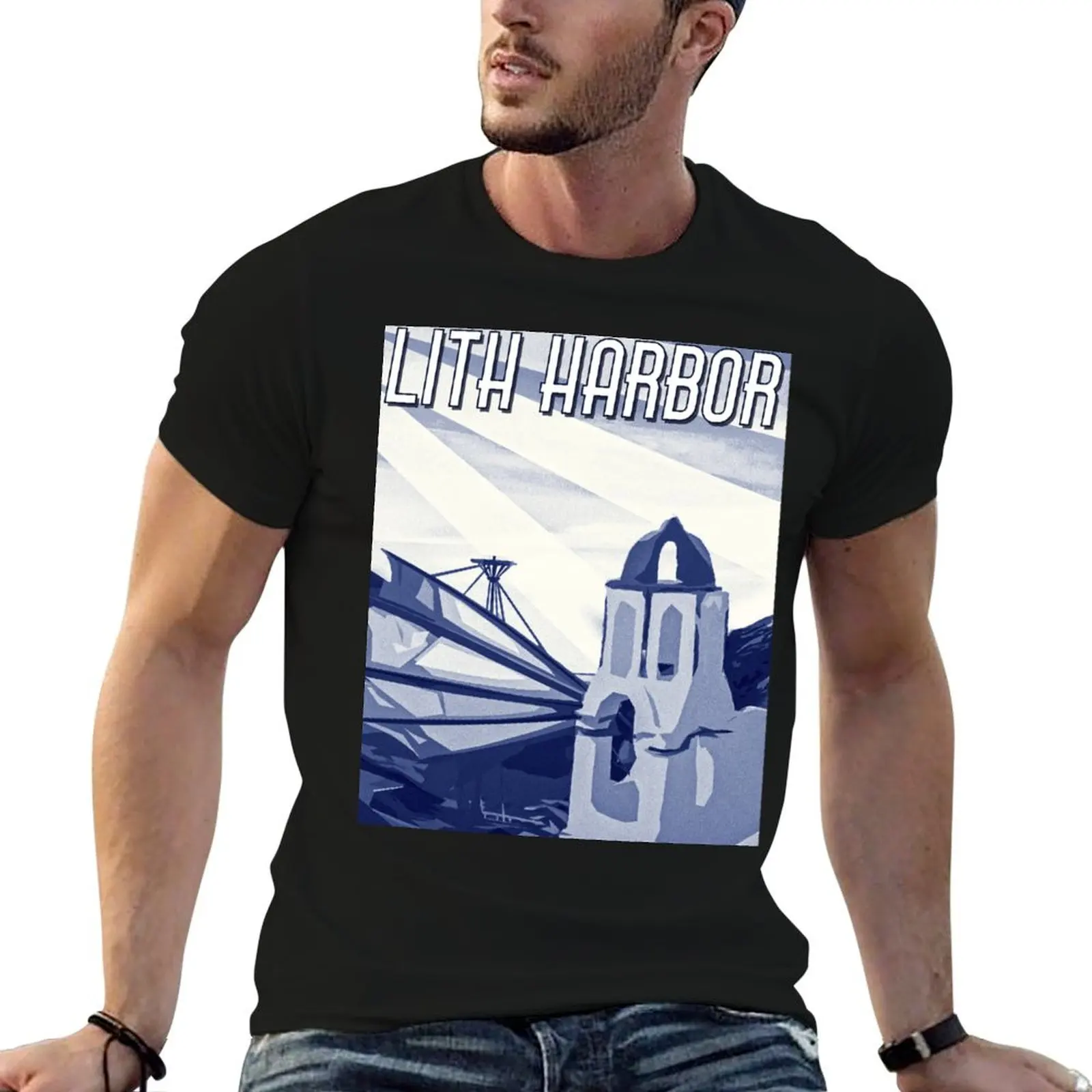 Lith Harbor Vacation Poster- Maplestory T-Shirt shirts graphic vintage tees shirts graphic tees plain black t shirts men