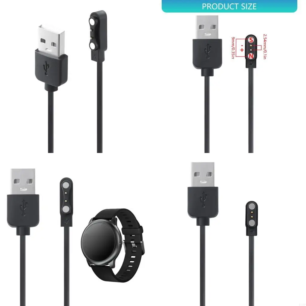E1PF Charging Cable Portable Charging Adapter Line For LS01 LS02 Smartwatches