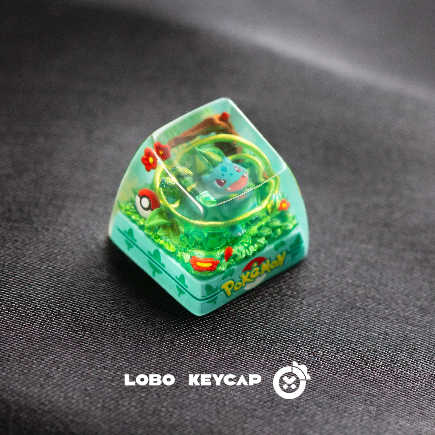 سلسلة PokéMon Bulbasaur Squirtle لوحة المفاتيح الميكانيكية شخصية نقل الضوء Keycap Esc بالتنقيط الغراء الحرفية الطرفية هدية #4