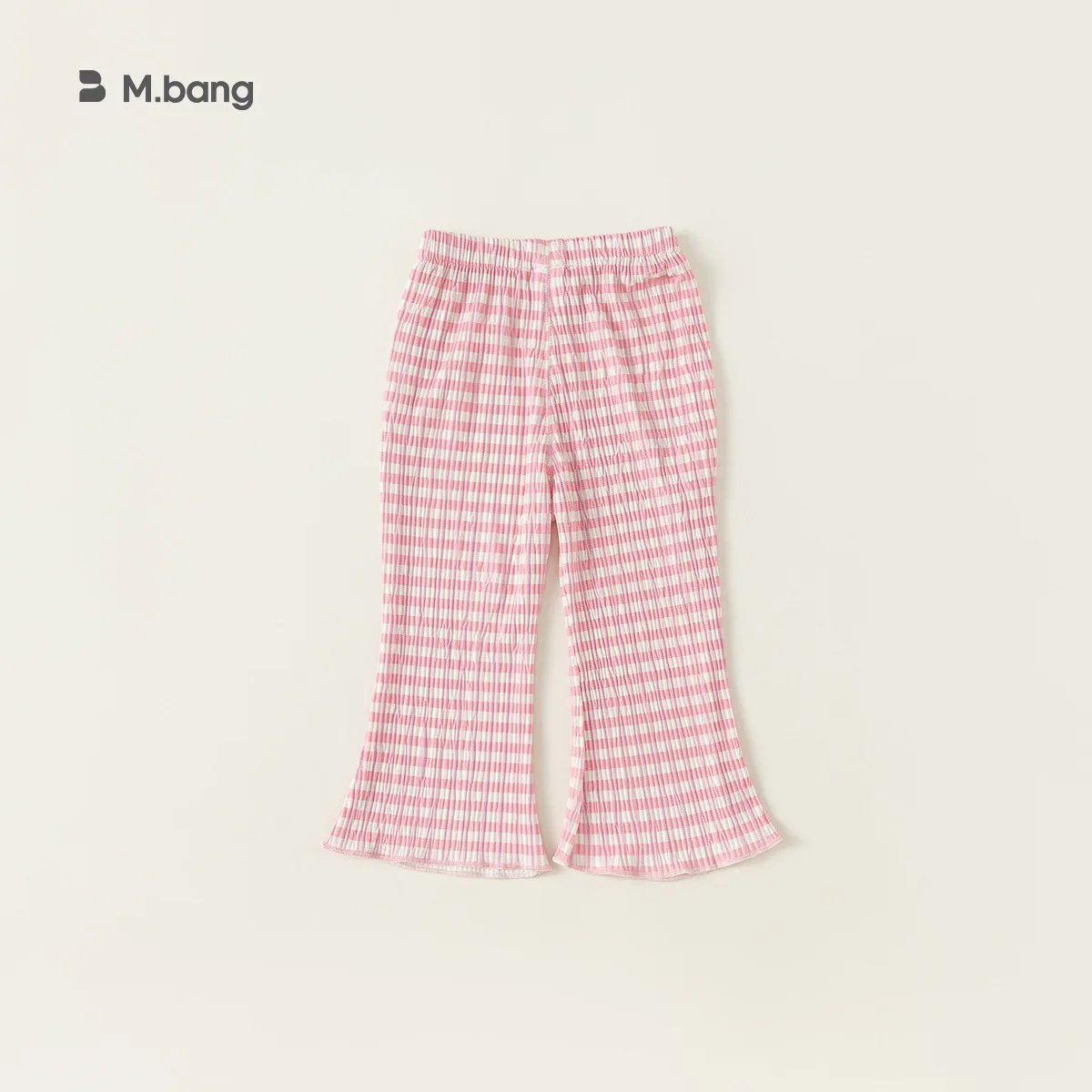 

Girls Pant 2024 New Korean Style Plaid Bell Bottoms Slacks Summer Children New Casual Pants Children Cute Pink Plaid Soft Pant