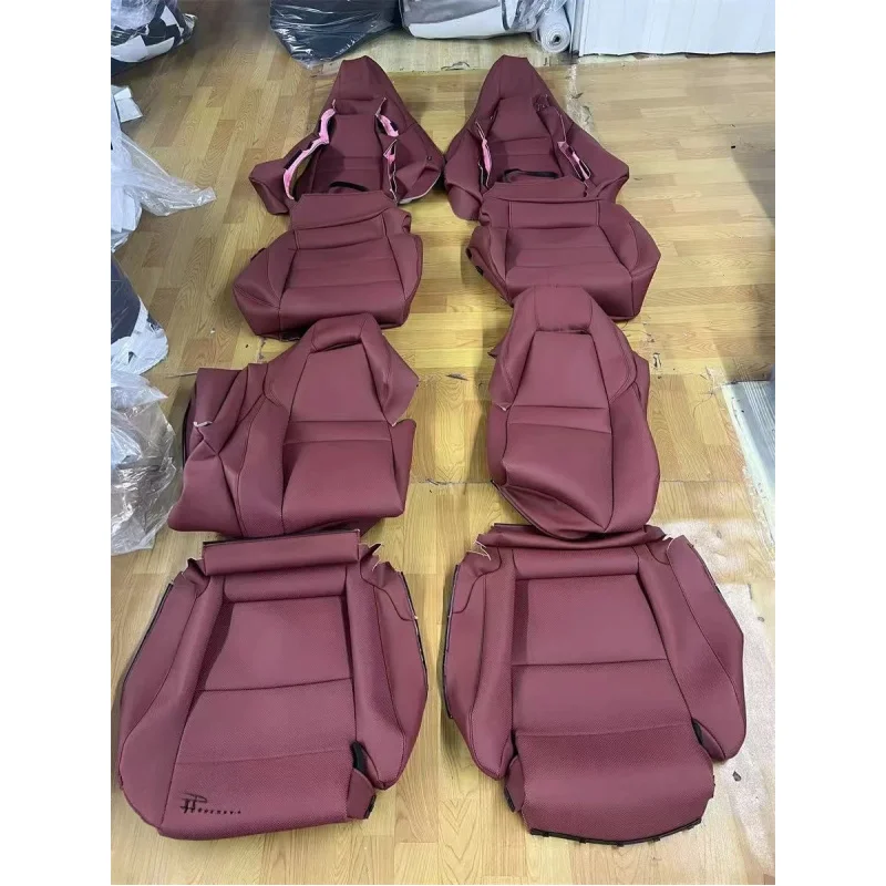 For Porsche Cayenne Macan Panamera  Car Accessories Seat Covers Full Set Middle Perforated Genuine Specific