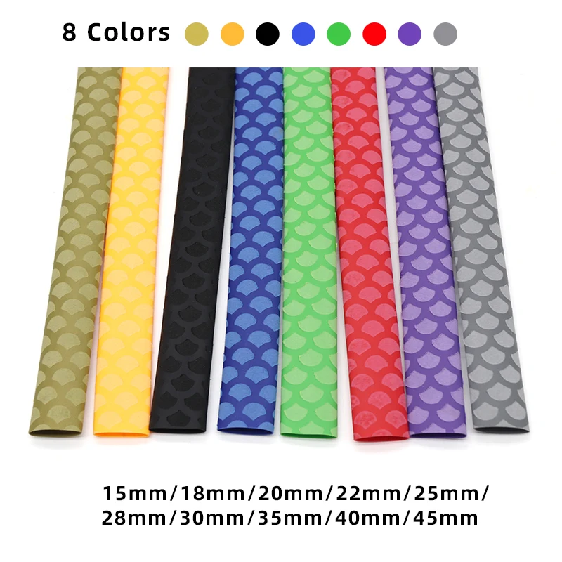 8 Colors Anti-slip Heat Shrink Tube Fishing Rod Wrap Non Skid Bicycle Handle Insulation Protect Racket Grip Waterproof Cover DIY