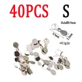 40pcs Silver Size S